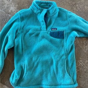 Patagonia Aqua Blue Fleece Pullover